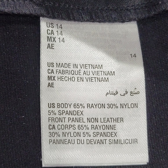 Sz 14 or 1X INC International Concepts Curvy Faux-Leather Leggings - Picture 6 of 7